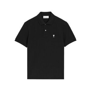 Ami Paris Black Polo Shirts Men